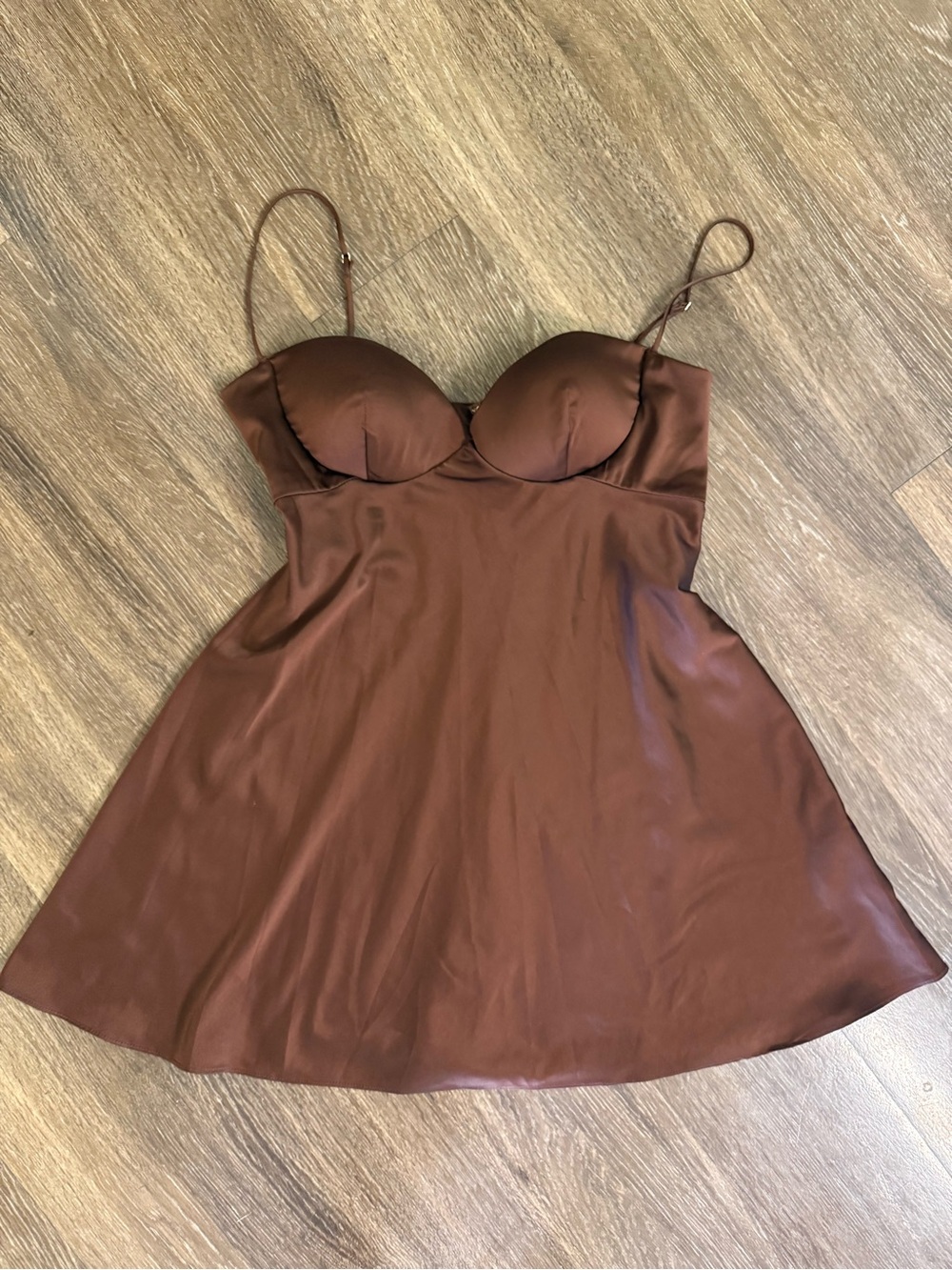 Oh Polly Satin Babydoll Dress 8